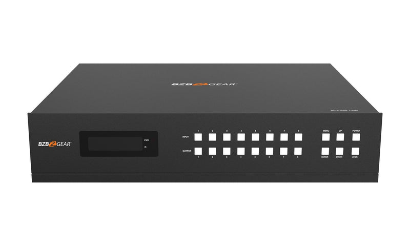 BZB Gear BG-UM88-100M-KIT 8x8 4K UHD HDMI/Audio Matrix Switcher Over HDBaseT