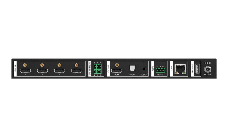 BZB Gear BG-UMV-HA41 4x1 4K UHD HDMI Seamless Switcher/Scaler/MultiViewer