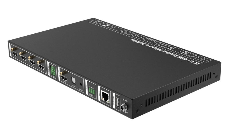 BZB Gear BG-UMV-HA41 4x1 4K UHD HDMI Seamless Switcher/Scaler/MultiViewer