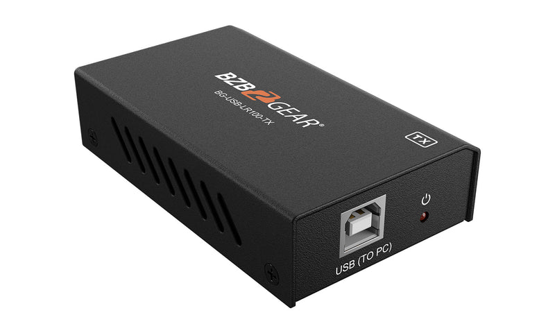 BZB Gear BG-USB-LR100 2-Port USB 2.0 Extender Over Cat5e/6/7 Cable up to 330ft