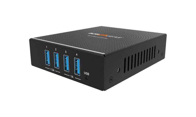 BZB Gear BG-USB3-LR100 4-Port USB 3.0 HDBaseT Extender Over Cat6/7 Cable with PoC/RS-232/FSYNC GPIO