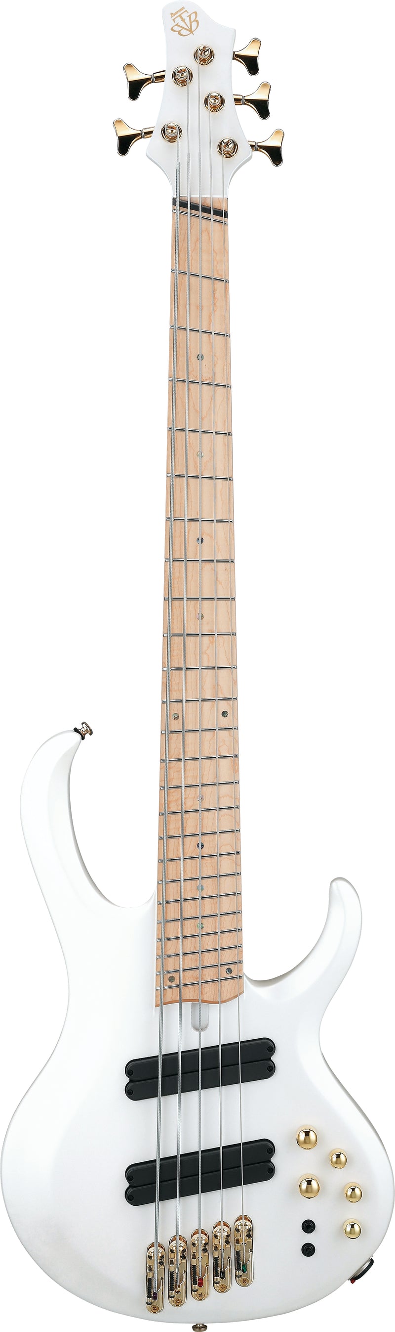 Ibanez BTB605MLMPWM BTB Bass Workshop 5 Strings Electric Bass Multiscale (Pearl White Matte)