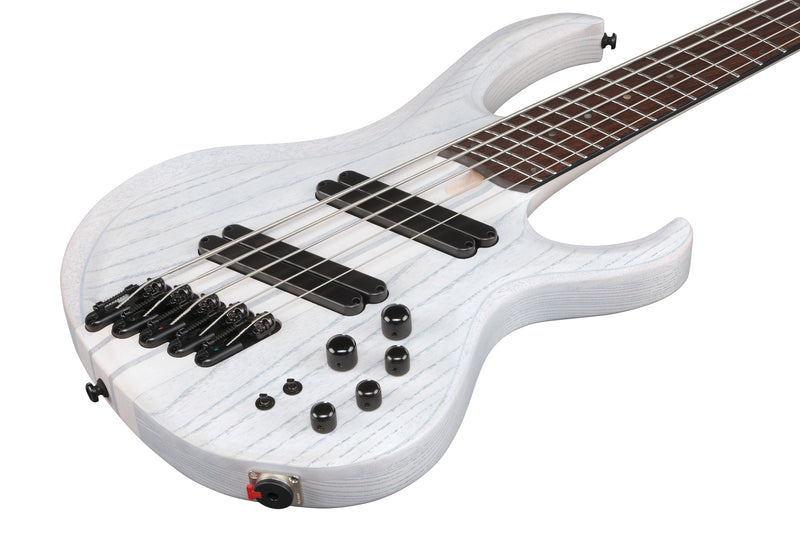 Ibanez BTB865MSTWF BTB Bass Workshop 5 String Electric Bass (Transparent White Flat)