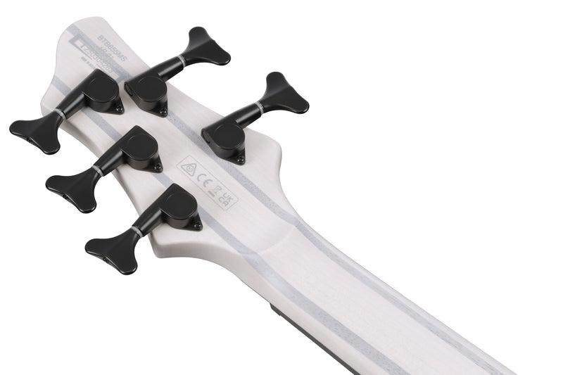 Ibanez BTB865MSTWF BTB Bass Workshop 5 String Electric Bass (Transparent White Flat)