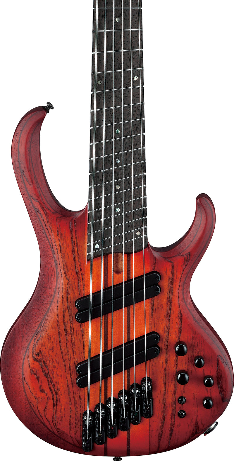 Ibanez BTB866MSBRF BTB Bass Workshop 6 Strings Electric Bass (Brown Topaz Burst Flat)