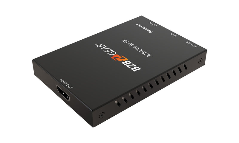 BZB Gear BZB-EXH-50 4K UHD HDMI Extender Over Cat5e/6 with PoC/IR/HDMI Loop Out