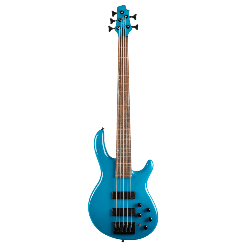 Basse électrique à 5 cordes Cort C5 DELUXE Artisan Series (bleu bonbon)