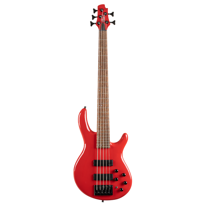 Cort C5 DELUXE Artisan Series Basse électrique 5 cordes (Rouge bonbon)