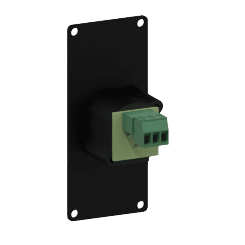 Caymon CASY121/B Female XLR to 3 Pin Terminal Wall Plate