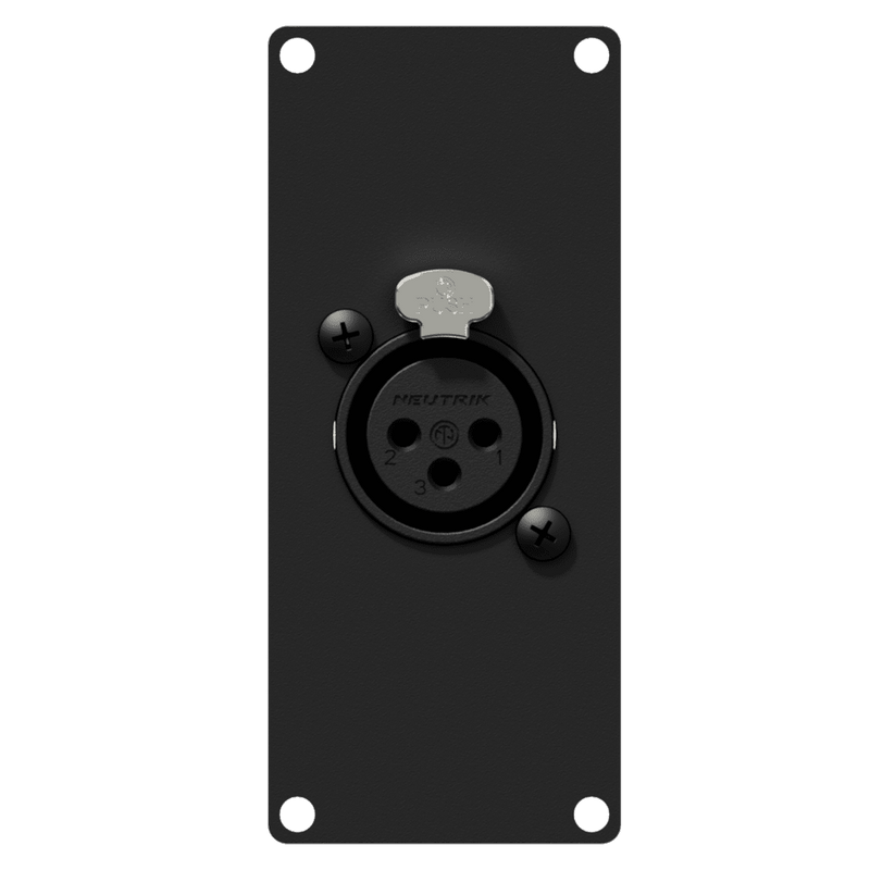 Caymon CASY121/B Female XLR to 3 Pin Terminal Wall Plate