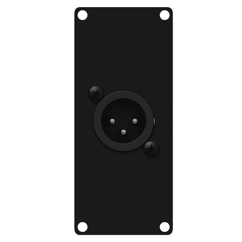 Caymon CASY122/B Male XLR to 3 Pin Terminal Wall Plate