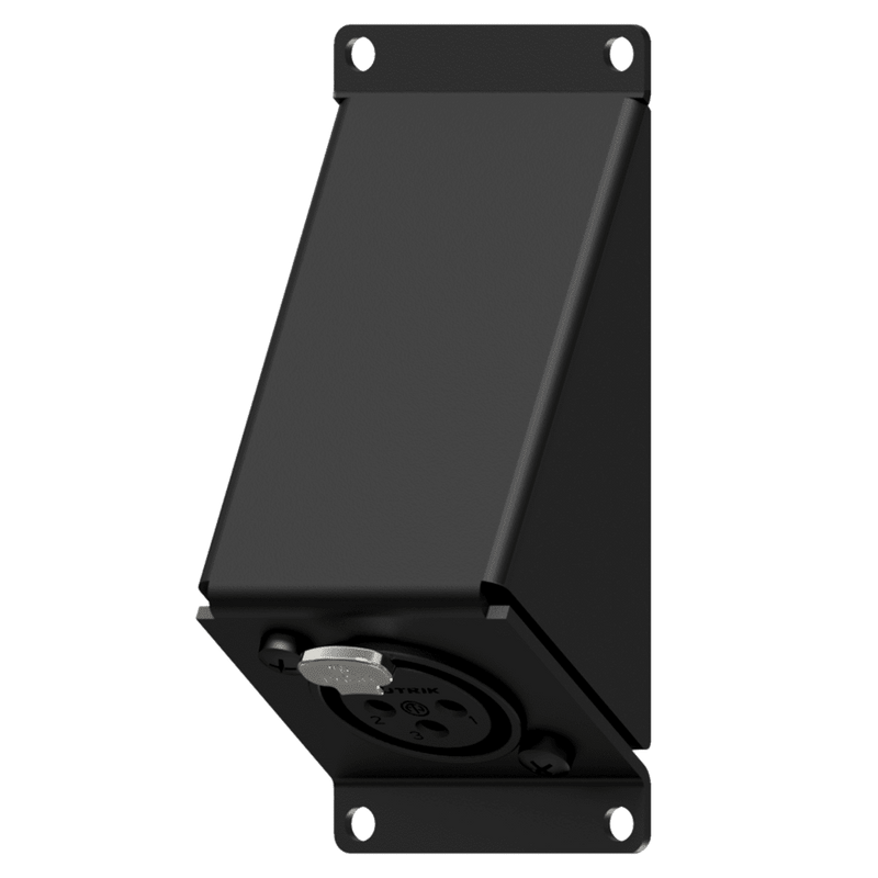 Caymon CASY123/B Angled Female XLR to 3 Pin Terminal Wall Plate