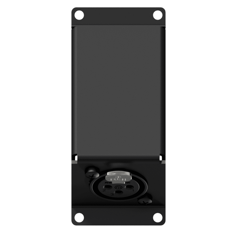 Caymon CASY123/B Angled Female XLR to 3 Pin Terminal Wall Plate