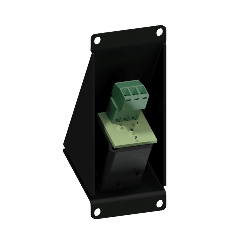 Caymon CASY124/B Angled Male XLR to 3 Pin Terminal Wall Plate