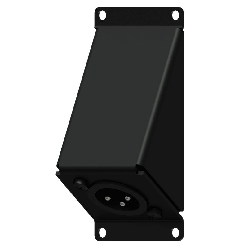Caymon CASY124/B Angled Male XLR to 3 Pin Terminal Wall Plate