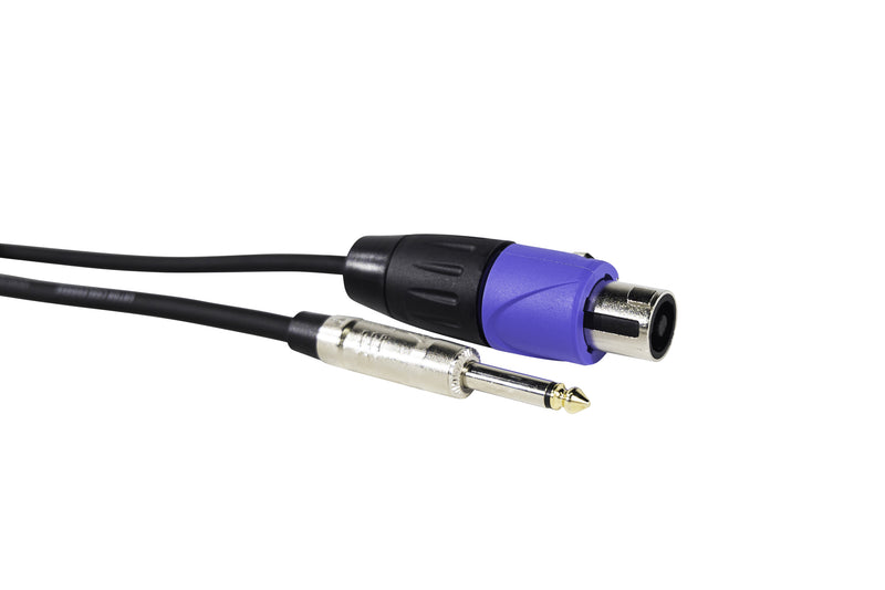 Gator GCWB-SPK-50-1TL Backline Series 1/4" TS To Twist Lock Connector Speaker Cable - 50ft