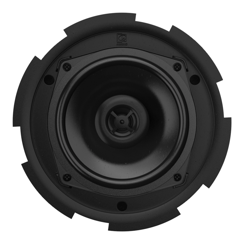 Audac CIRA506/W QuickFit 2-Way Ceiling Speaker With TwistFit Grill (White) - 5 1/4"