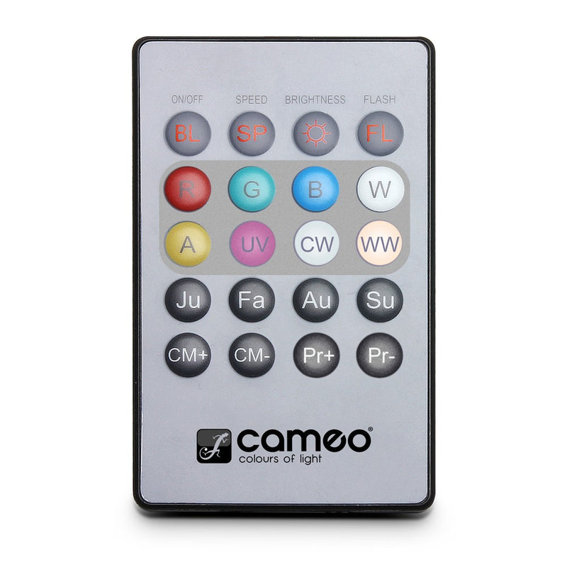 Cameo Lights CLPFLAT1REMOTE Infrared Remote Control for FLAT PAR Series
