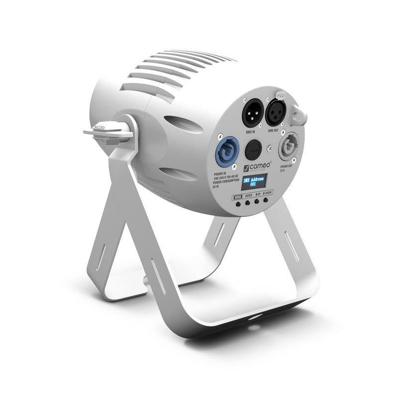 Cameo Lights CLQS40WWWH Q-SPOT 40W Warm White LED Compact Spot (White)