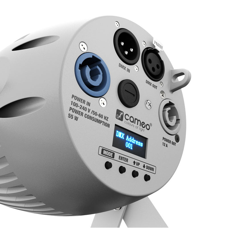 Cameo Lights CLQS40WWWH Q-SPOT 40W Warm White LED Compact Spot (White)