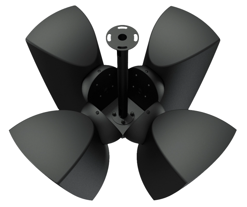 Audac CMA164M/B Cluster Mounting Set For 4 ATEO6M Speaker (Black)