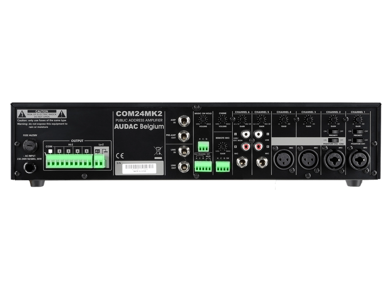 Audac COM24MK2 Public Address Amplifier - 240W, 100V