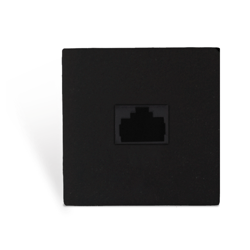 Audac CP43ARJ/B Connection Plate RJ45 Bticino (Black)