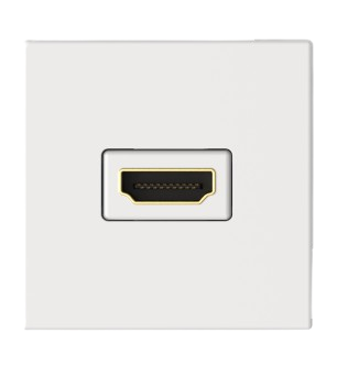 Audac CP45HDM/W Connection Plate HDMI (White) - 45mm x 45mm