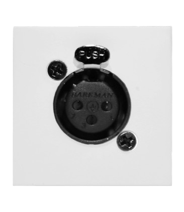 Audac CP45XLFS/W Connection Plate XLR Female (White, Solderless) - 45 x 45mm