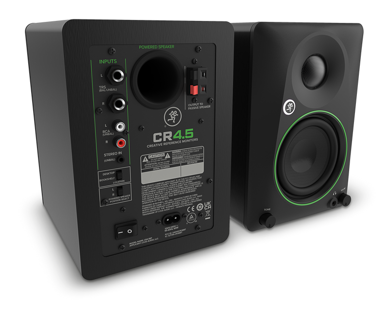 Mackie CR4.5 Powered Studio Monitors (Pair) - 4.5"