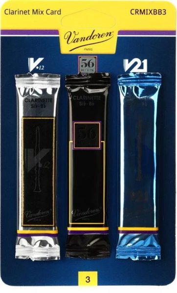 Vandoren CRMIXB3 Bb Clarinet Reed Mix Card - 3