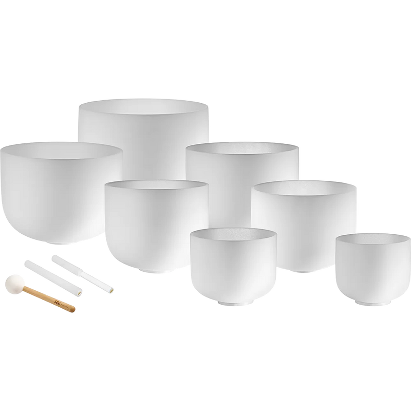 Meinl CSBSETCHA Sonic Energy Crystal Singing Bowl Chakra Set