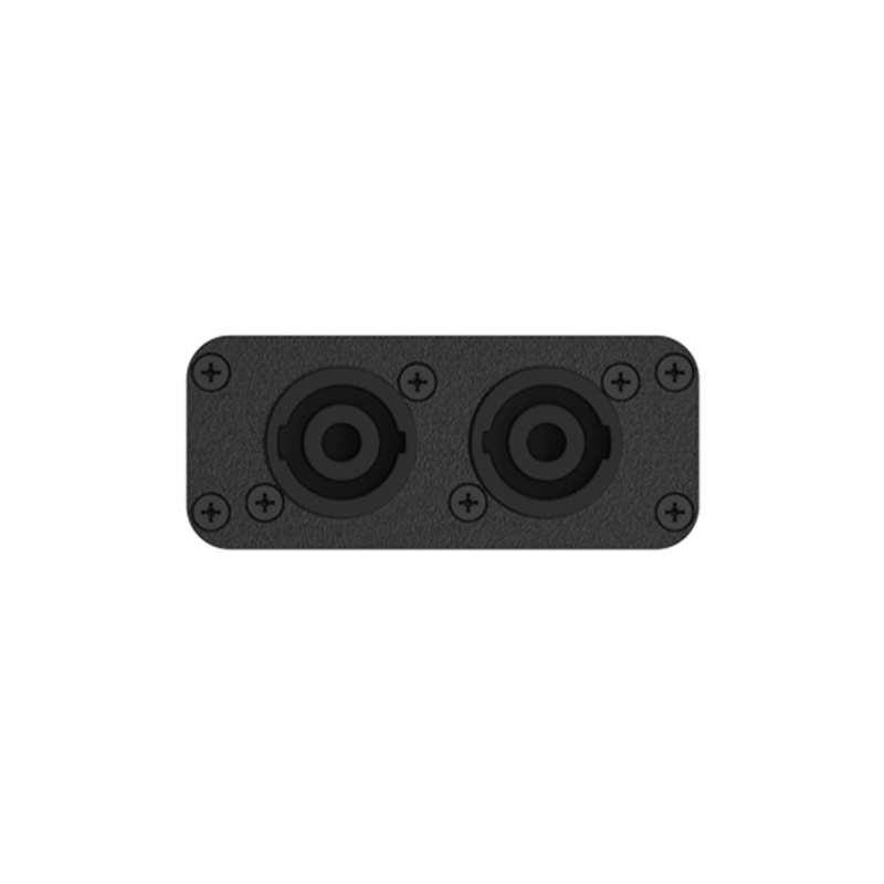 Audac CVS102/B Connection Plate w/2x Speakon Connector for VIRO5/VIRO5D (Black)