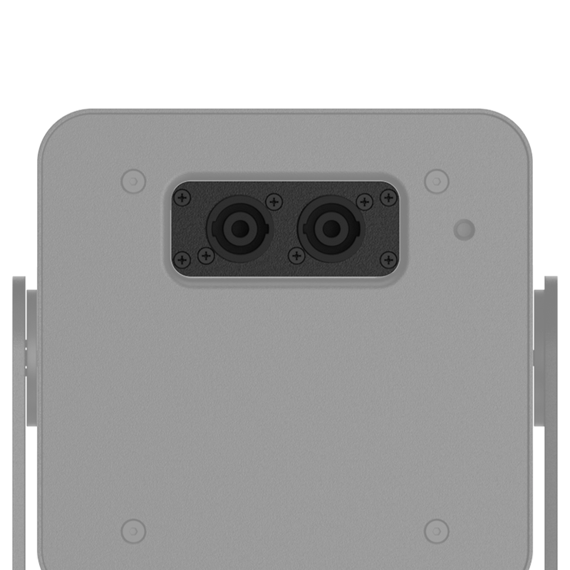 Audac CVS102/B Connection Plate w/2x Speakon Connector for VIRO5/VIRO5D (Black)