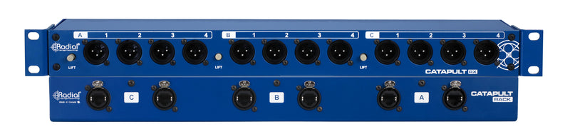 Radial Engineering R800 8040 00 Catapult Rack RX Cat 5 Passive Analog Audio Snake (Receiver)