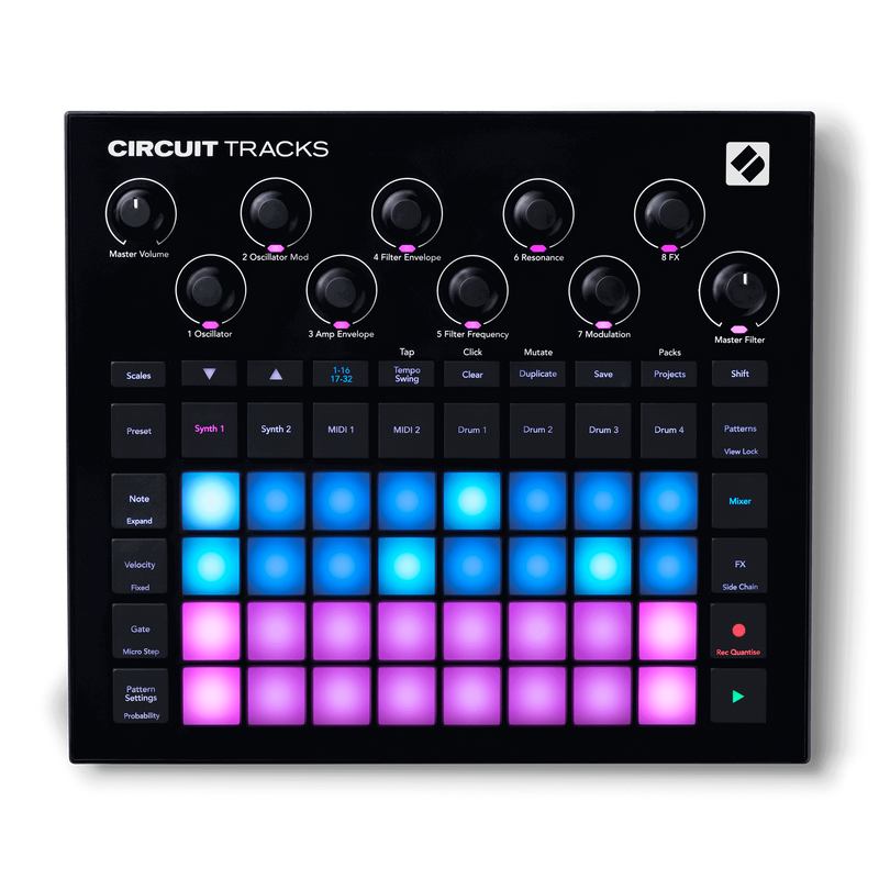 Novation CIRCUIT TRACKS Pad Based Groove Box