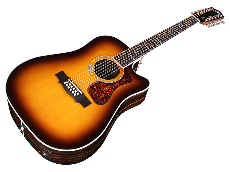 Guild D-2612CE Deluxe Dreadnought Acoustic-Electric Guitar (Antique Sunburst)