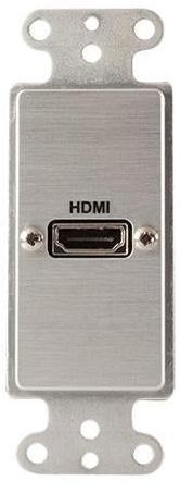 Covid D1114A-CA HDMI Active Pigtail Female Wall Plate (Clear Anodized)
