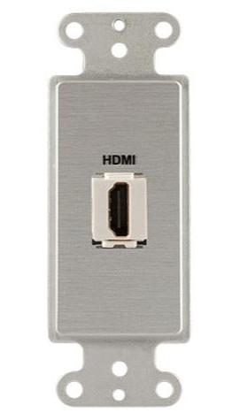 Covid D1142F-CA Keystone HDMI Right Angled Wall Plate (Clear Anodized)