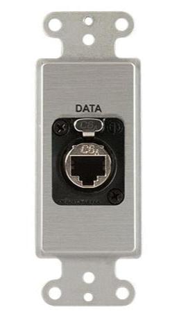 Covid D1147F-CA Neutrik Cat6a Shielded Wall Plate (Clear Anodized)