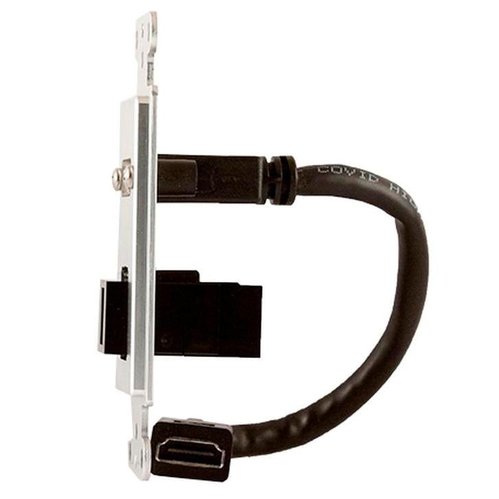 Covid D1231M-CA HDMI Pigtail, Keystone USB-3-AA Wall Plate (Clear Anodized)