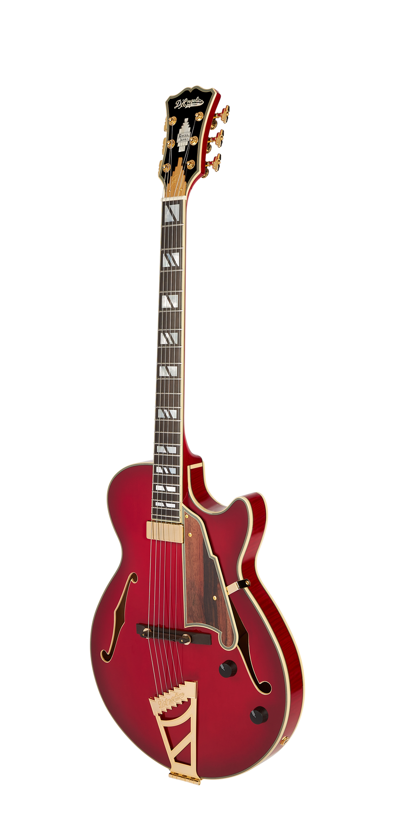 D'Angelico EXCEL SS SOHO Hollow Body Electric Guitar (Dark Cherry Burst)