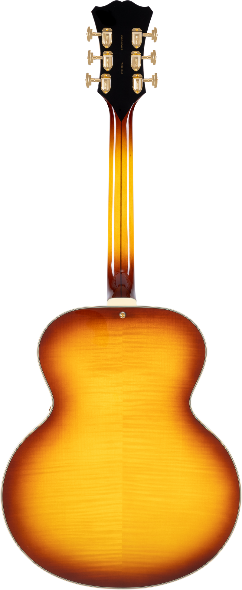 D'Angelico EXCEL STYLE B Guitare électrique semi-creuse (Dark Iced Tea Burst)
