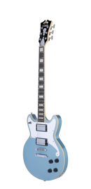 D'Angelico PREMIER BRIGHTON Series Electric Guitar (Ice Blue Metallic)