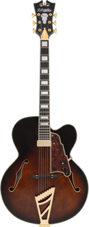 D'Angelico PREMIER EXL-1 Hollow Body Electric Guitar (Brown Burst)