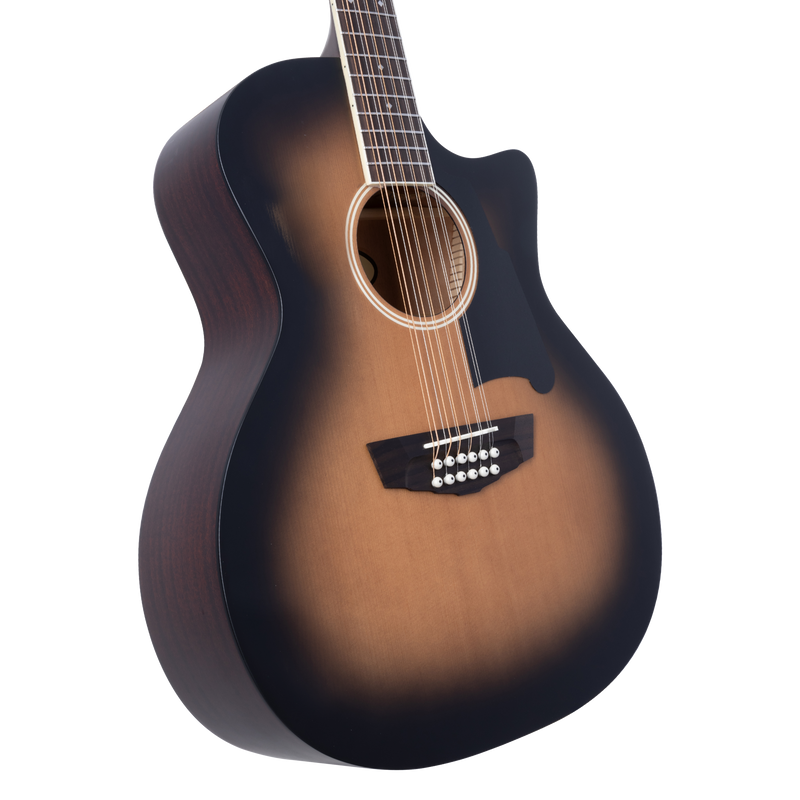 D'Angelico FULTON GRAND AUDITORIUM Guitare acoustique 12 cordes (Aged Burst)