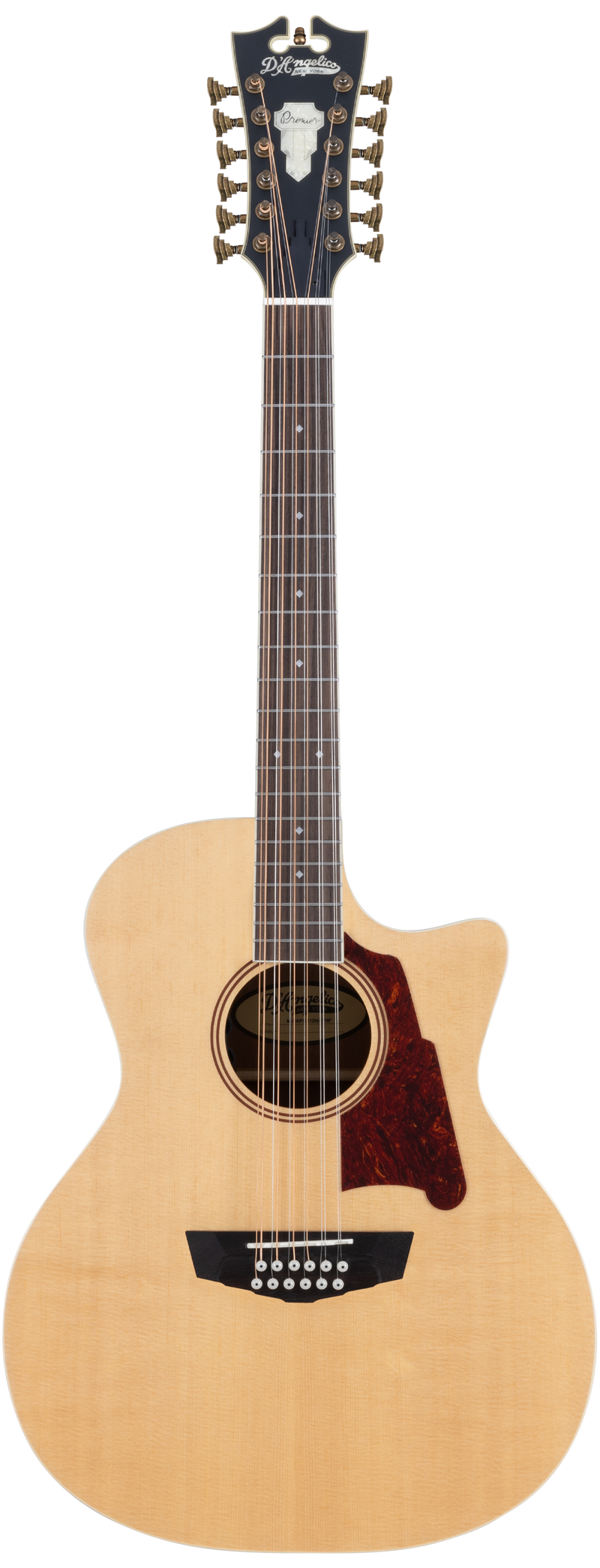 D'Angelico FULTON GRAND AUDITORIUM Guitare acoustique 12 cordes (naturel)