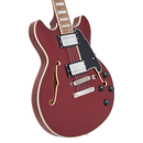 D'Angelico PREMIER MINI DC Semi-Hollow Electric Guitar (Burnt Red)