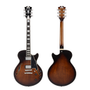 D'Angelico PREMIER SS Series Semi Hollow-Body Electric Guitar (Brown Burst)