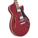 D'Angelico PREMIER SS Semi-Hollow Electric Guitar (Burnt Red)